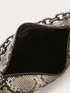 Sac à bandoulière en tissu enduit imprimé python image number 4