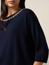 Sweater with jewel decorations image number 2