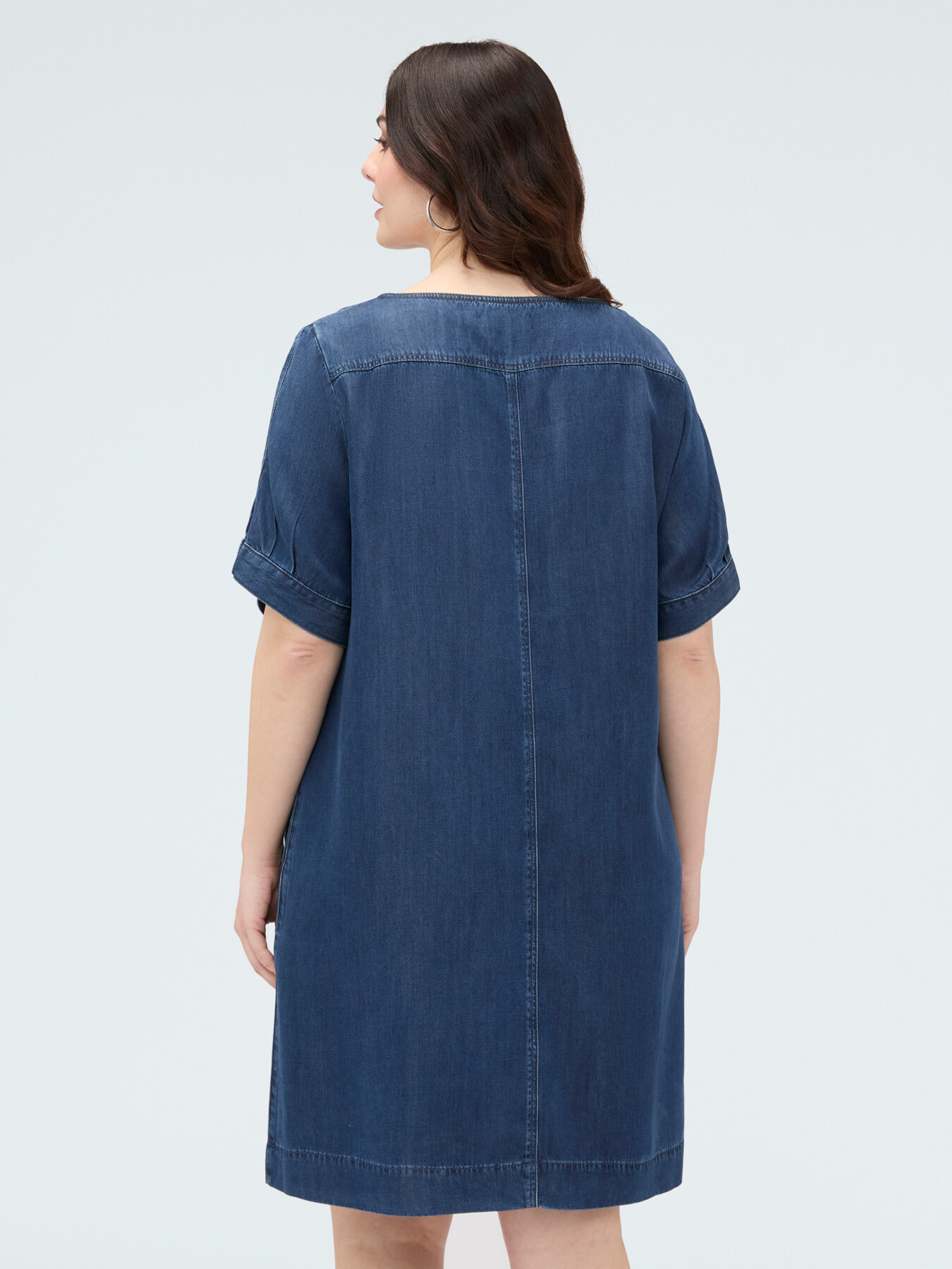 Short dress in Tencel&trade; denim image number 1