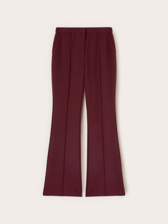 Pantaloni bootleg din poliviscoza