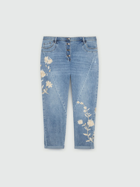 Bestickte Jeans