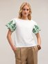 T-shirt avec manches brodées image number 3