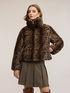 Reversible faux fur effect jacket image number 2