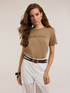 Boxy t-shirt with embroidered lettering image number 2