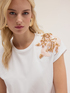 T-shirt with embroidered patch image number 2