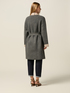 Double-breasted cardigan with belt and shiny details image number 1