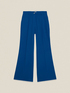 Wide-leg palazzo pants in crepe fabric image number 4