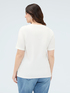 T-shirt en coton avec application sur l'encolure image number 3