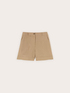 Shorts in misto lino con risvolto image number 4