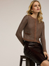 Knitted cardigan in mixed lurex yarn image number 0