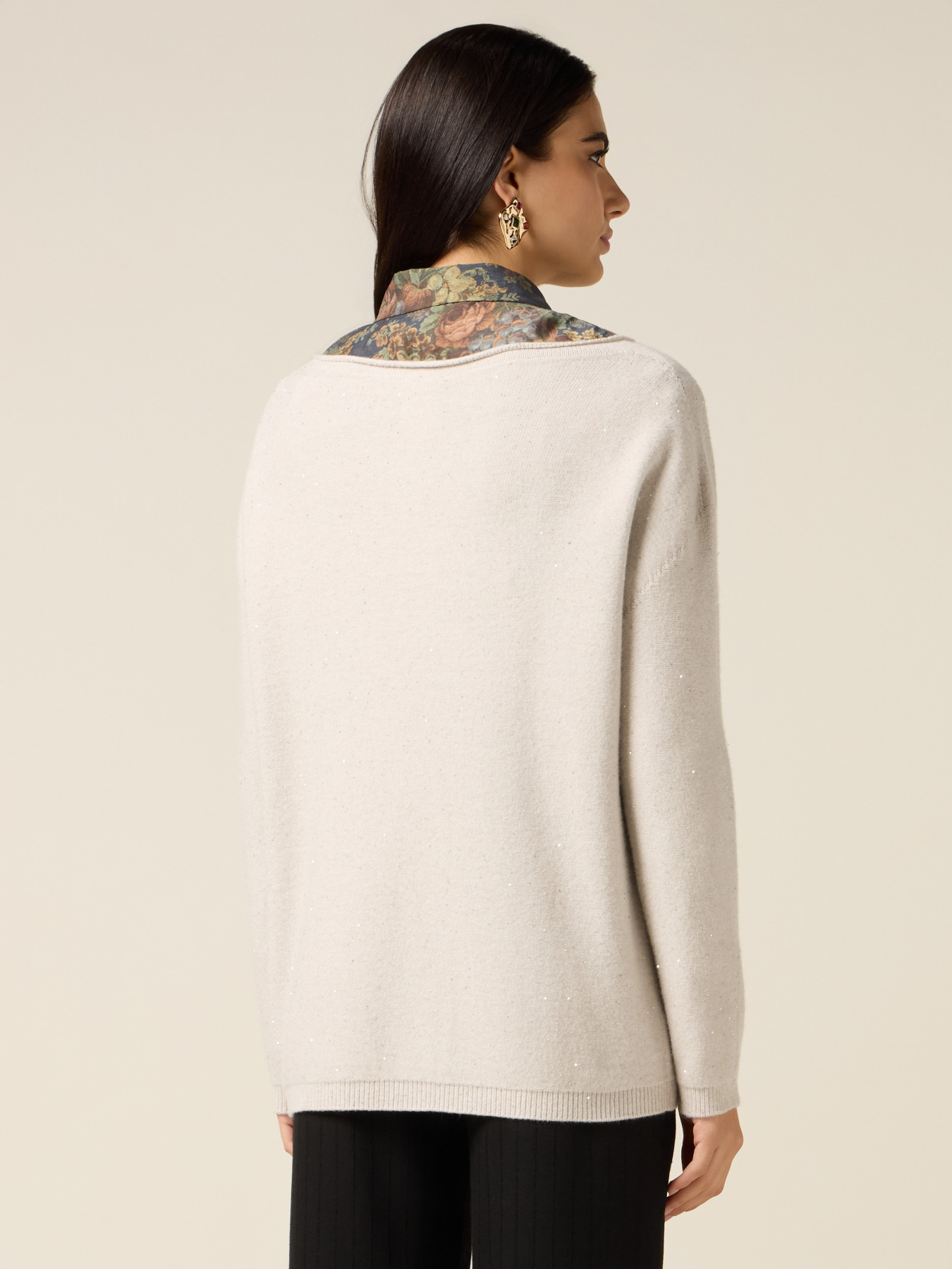 Maglia con micro paillettes image number 1