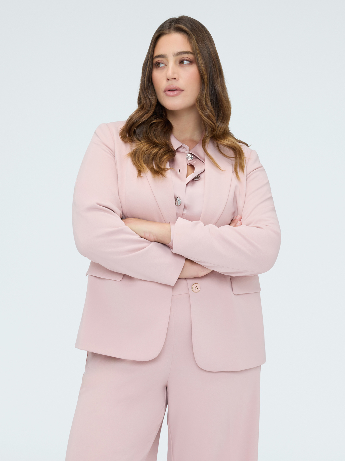 Taillierter Blazer aus Stretchstoff image number 2