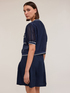 Lyocell blend shirt with ribbed trims image number 1