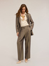 Pantaloni wide leg în culoare gri image number 2