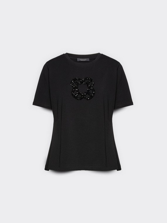 T-shirt con ricamo Monogram