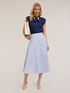 Blusa satin con fiocco image number 1