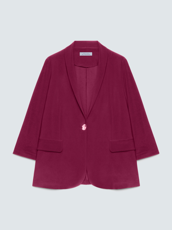 Blazer aus Jersey mit Dreiviertel&auml;rmel