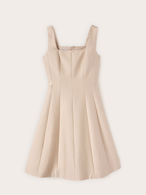 Flare dress in telini fabric