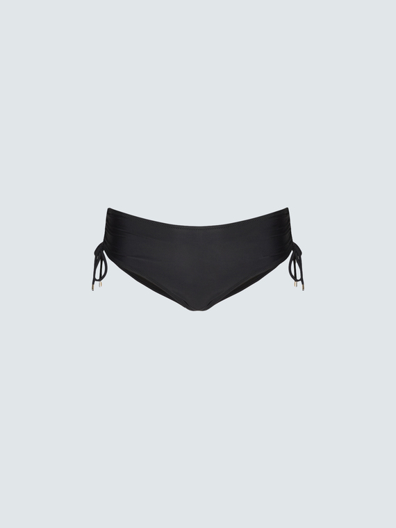 Draped briefs with ties