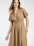 Flare dress with belt image number 0