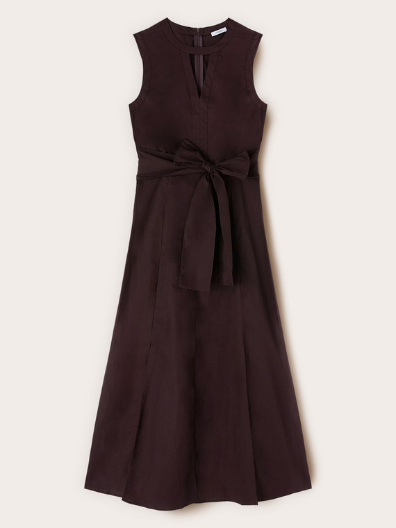 A-Linien-Kleid aus Popeline