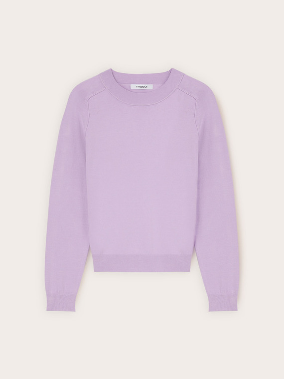 Striped viscose blend sweater