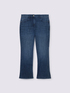 Blue wash kick flare jeans image number 5