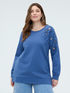 Sweatshirt with floral embroidery and cut out image number 4