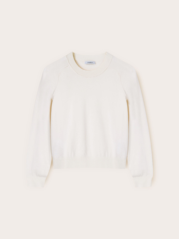 Striped viscose blend sweater