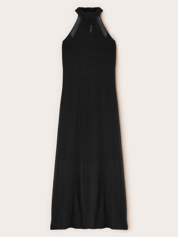 Rochie tip furou din tricotaj cu transparențe