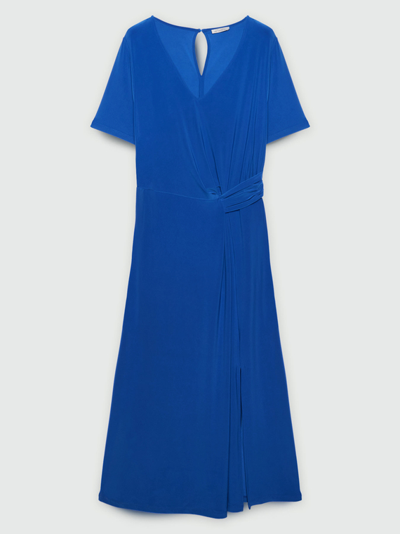 Jerseykleid mit Seitenschlaufen