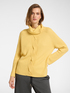 Maglia misto cashmere con treccia image number 0