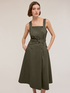 Vestito con bottoni in cotone image number 2