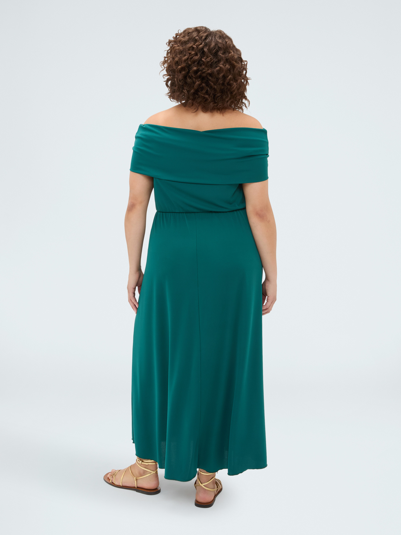 Langes Chill Off-Shoulder-Kleid aus Jersey image number 3