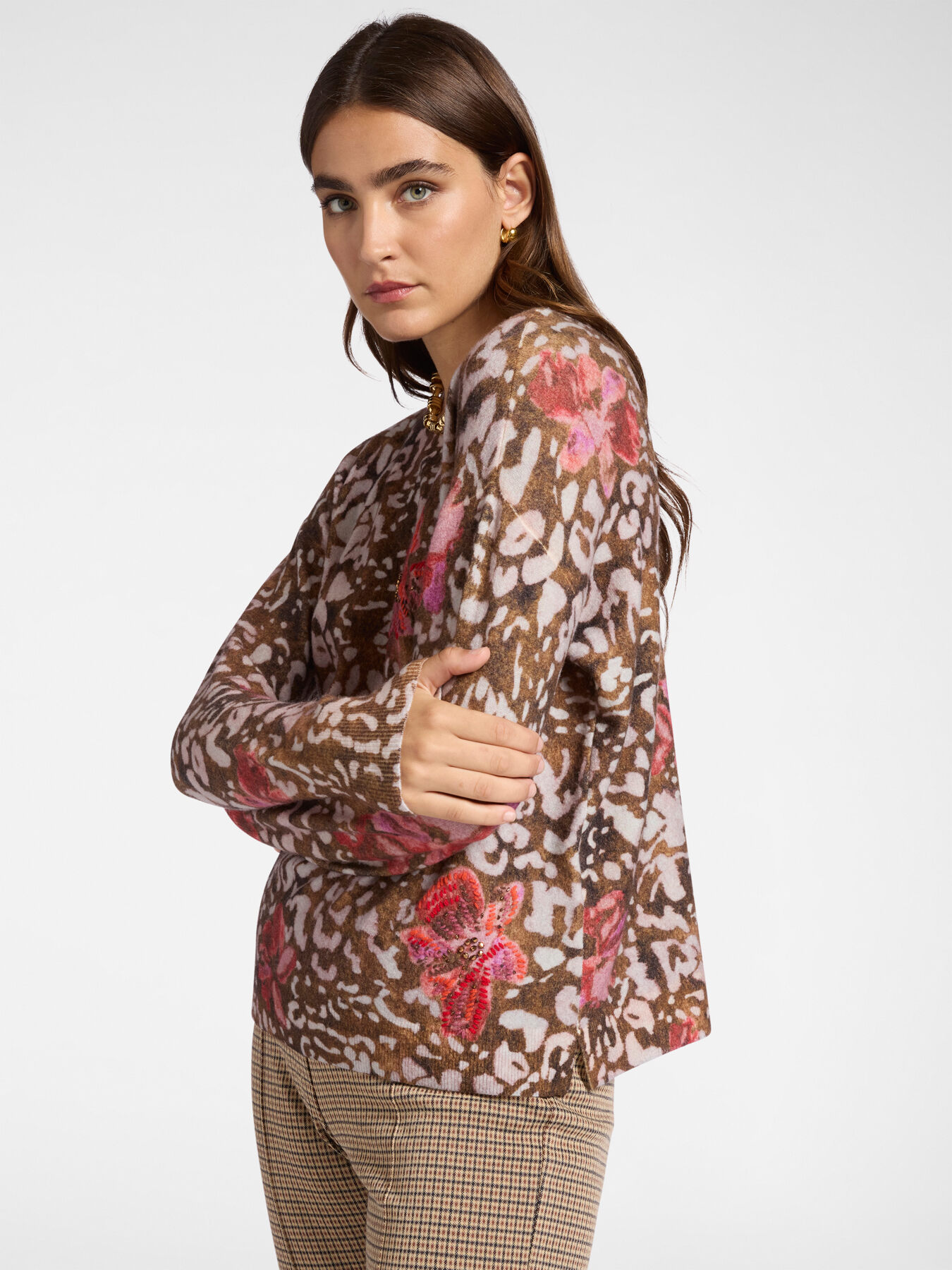 Su&eacute;ter com estampa de bolinhas image number 0