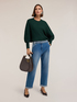 Oversized pleated sweater image number 0