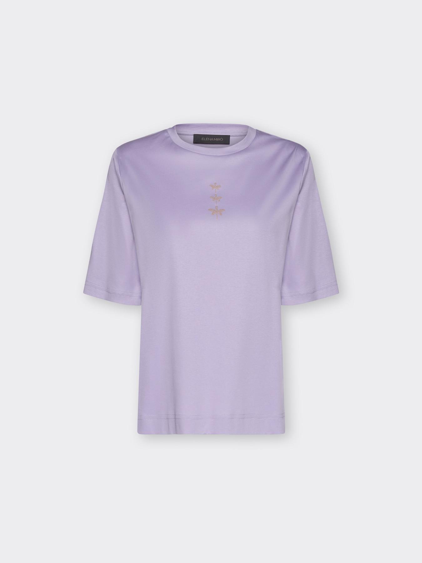 T-shirt in cotone con libellule image number 4