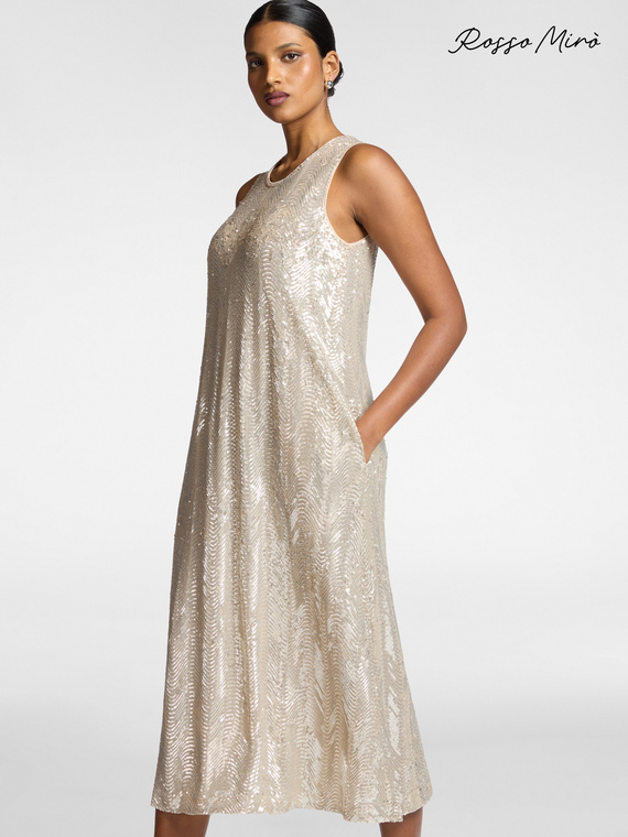 Tulle dress with sequins