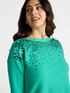 Sweatshirt with ombré effect sequins image number 3