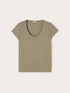 T-shirt in cotone con righe in strass image number 3