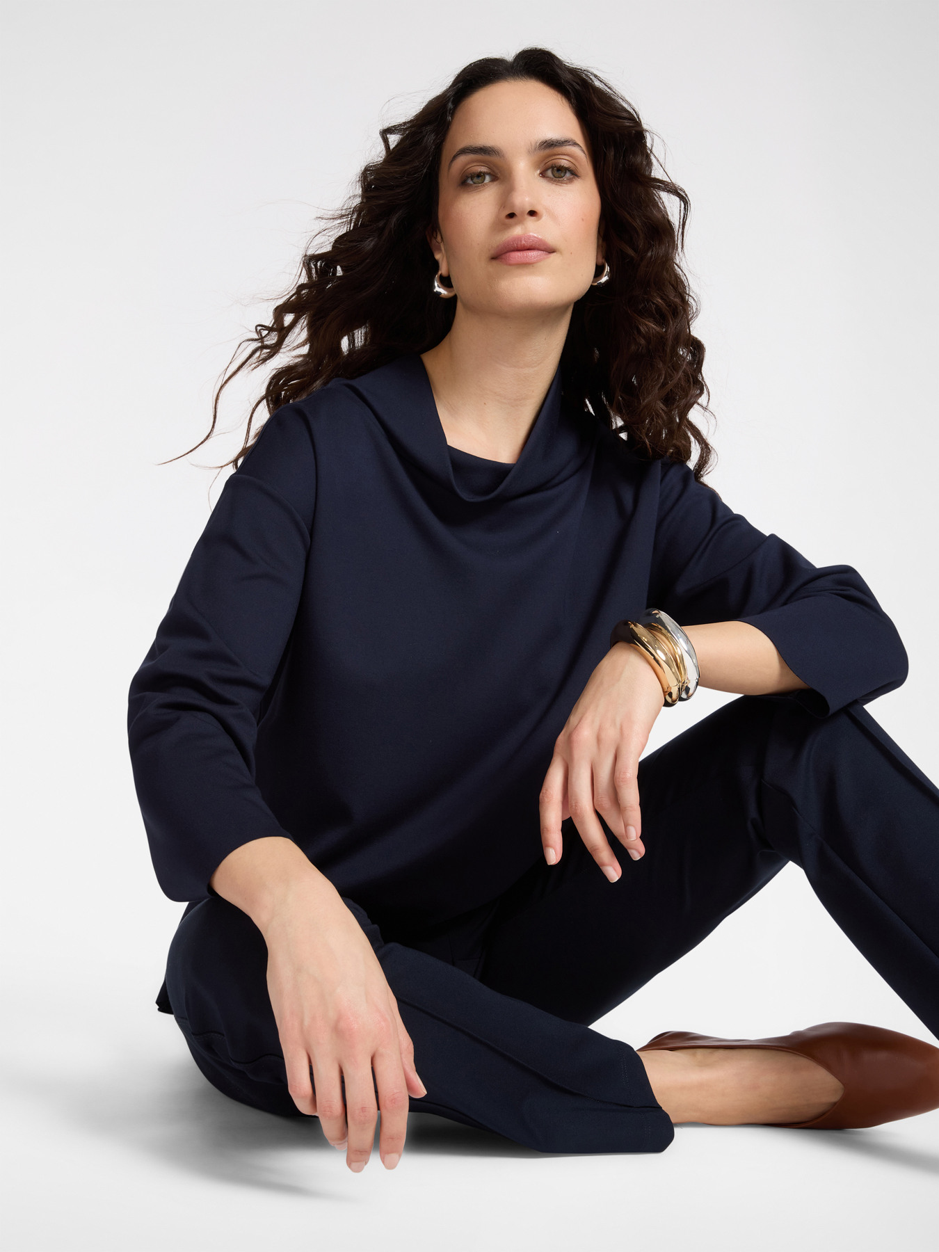 T-shirt con collo morbido image number 0