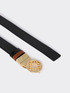 Cintura Monogram  reversibile in pelle image number 5