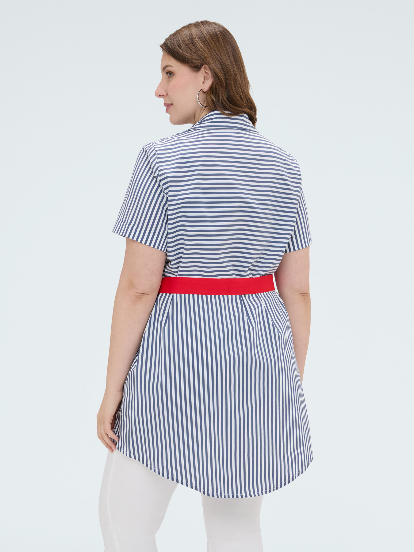 Camicia a righe in misto cotone image number 1