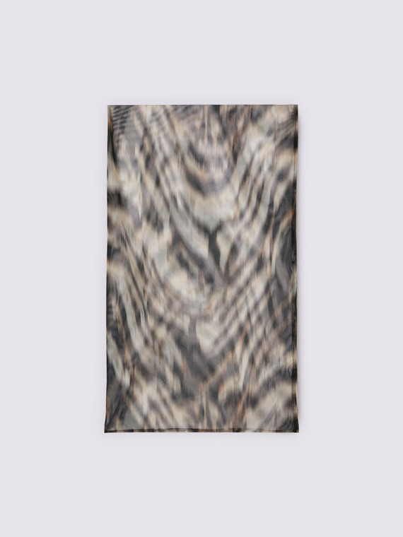 Foulard imprimé zébré