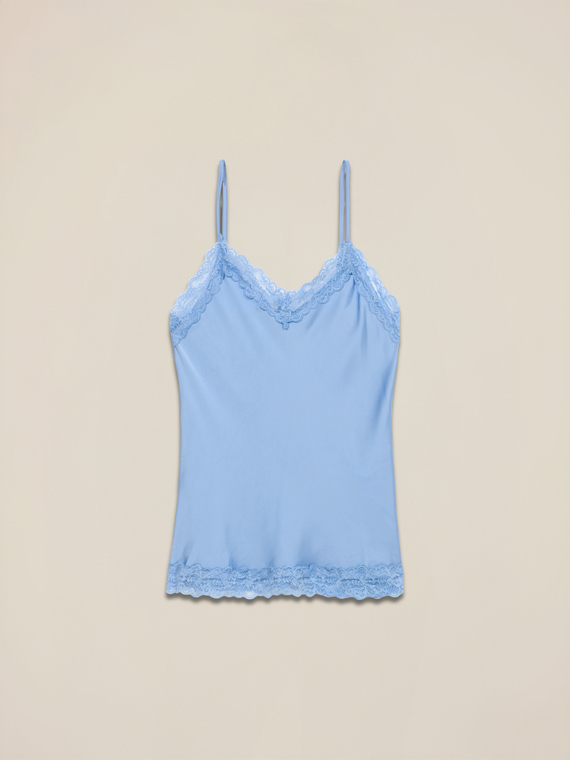 Top lingerie in satin and lace