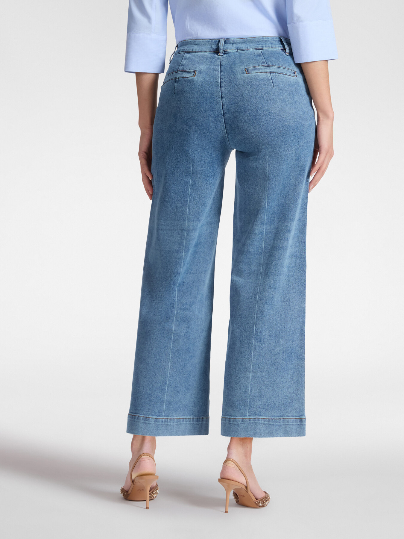 Jeans cropped wide leg, "Wanda" image number 1