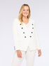 Short blazer with extra shiny jewel buttons image number 0