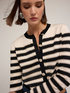 Cardigan rayé lurex avec clous image number 0