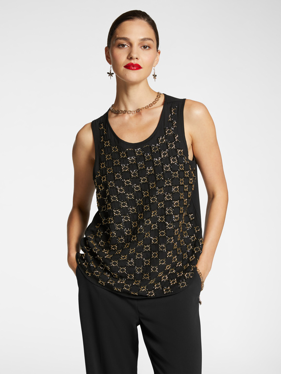 Besticktes Top