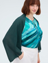 Schultertuch aus Georgette mit asymmetrischem Schnitt image number 4